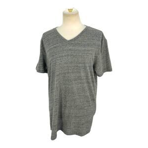 Marine Layer Short Sleeve V Neck T Shirt Heather Gray Size Medium